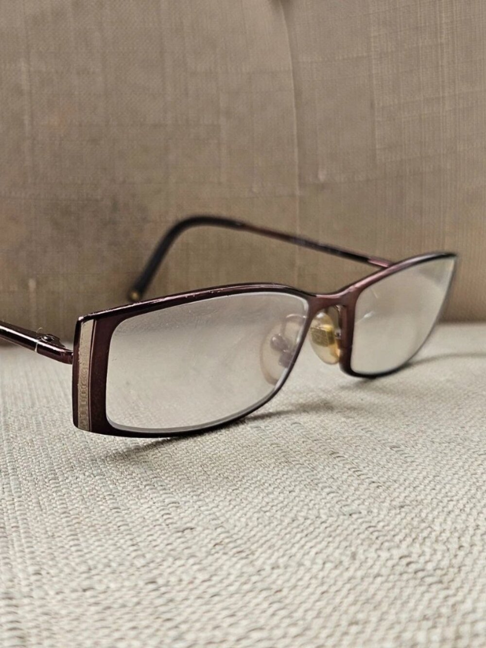 Anne Klein Women Eyeglasses Frame Eywear AK9085 Brown TOne Metal Glasses